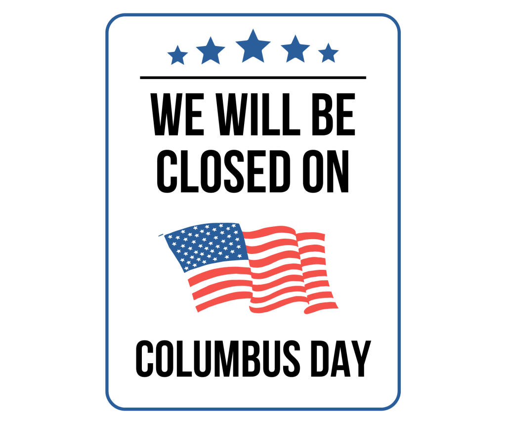 City Office & Public Works Closed 10/14/24 Columbus Day